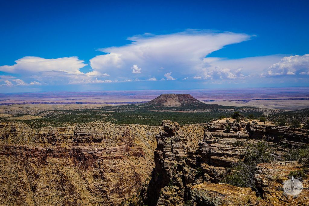 Cette colline toute rabotée s'appelle la Cedar Mountain. Étonnant non ?