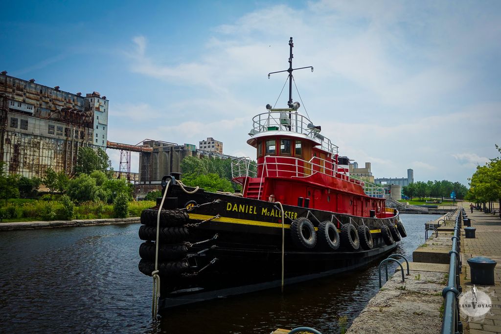 Le remorqueur Daniel McAllister. Il n'est plus en service mais a toujours de la gueule.