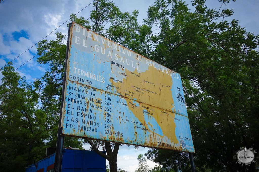Carte du Nicaragua, rouillée certes mais toujours d'actualité.