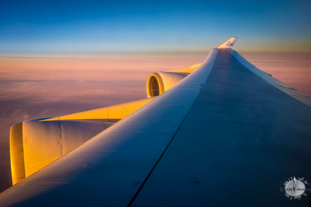 Coucher de soleil a bord d'un 747 Coucher de soleil a bord d'un 747