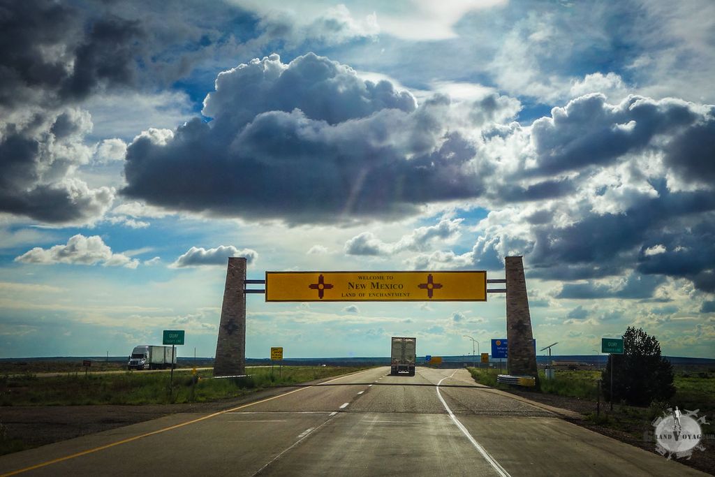 Après le Texas, on arrive au Nouveau Mexique, la terre de Roswell et ses aliens. Et la route est... droite