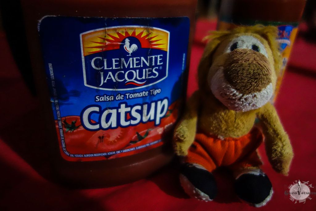 Oh non, ils ont remplacé le Ketchup par du Catsup! T-Chat se demande si ce n'est pas en fait de la soupe de chat. Non, non TC.
