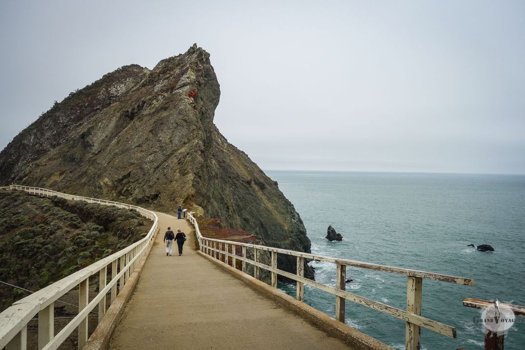 A gauche la baie de SF, à droite le Pacifique.