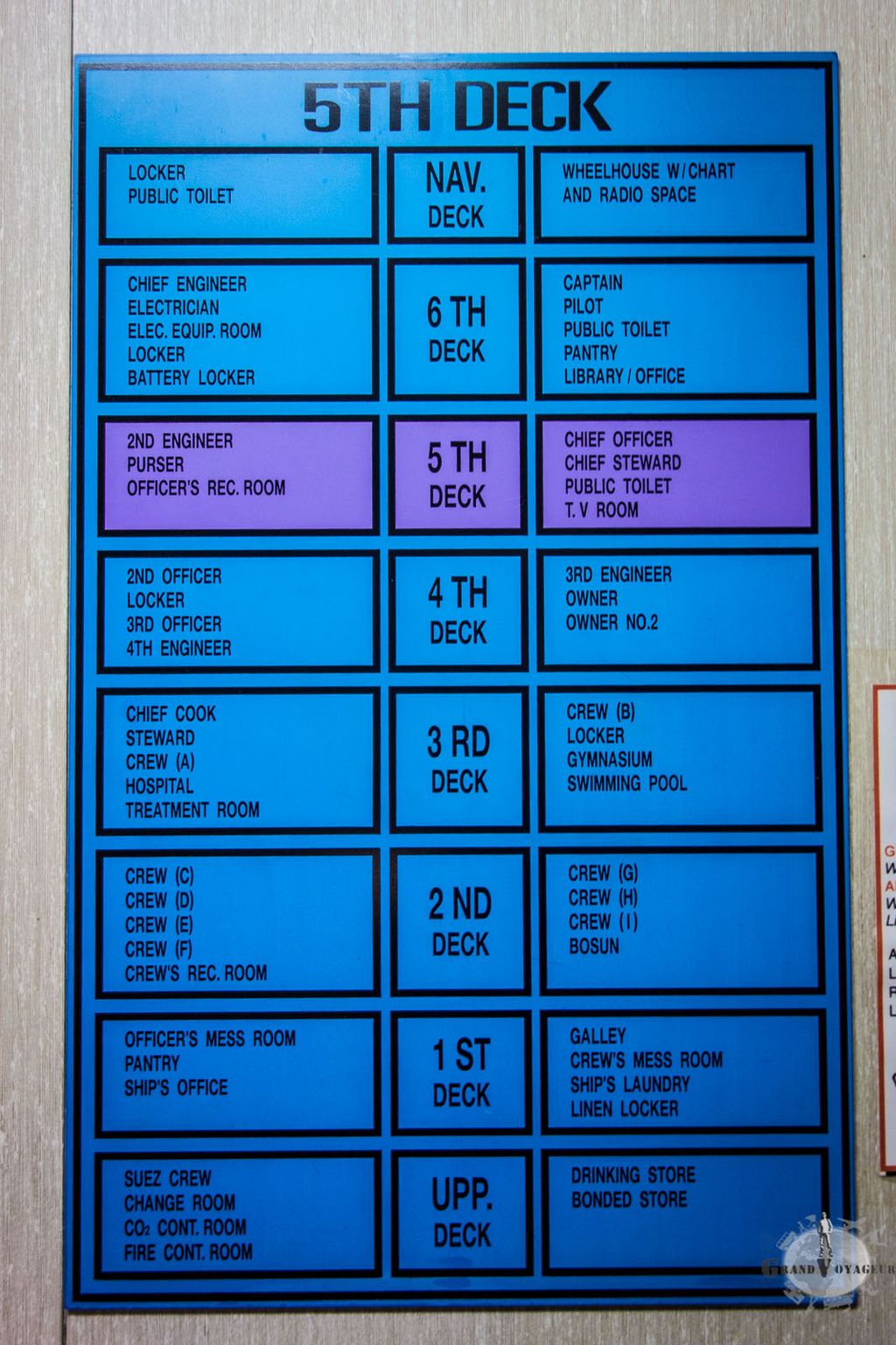 Pour les curieux, le plan des étages.