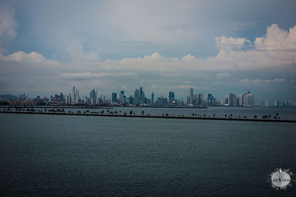 Vue de la ville de Panama depuis la côte Pacifique.