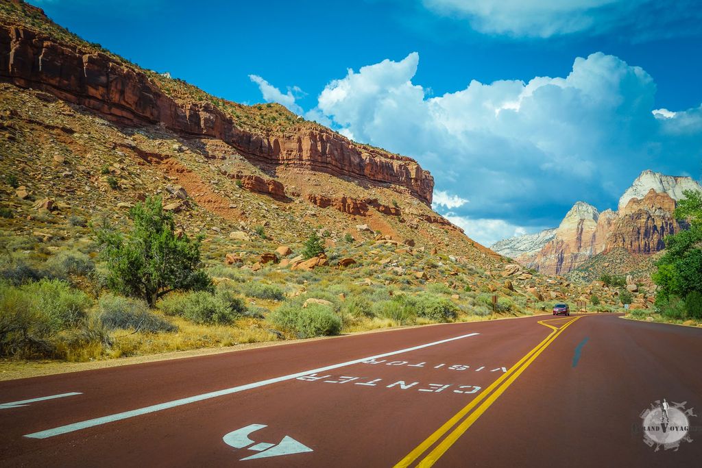 On quitte Zion National Park, en direction de Las Vegas. On quitte Zion National Park, en direction de Las Vegas.
